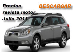 Precios Revista Motor Julio 2011 Nuevos