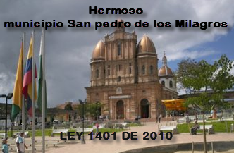 Ley municipio de San Pedro de los Milagros en el departamento de Antioquia