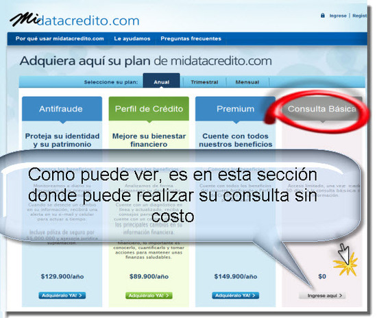 consulta datacredito
