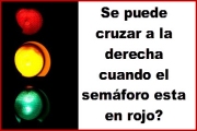 Cruzar en semáforo rojo a la derecha no es prohibido