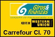 Teléfono y Dirección Giros y finanzas, Carrefour Calle 70, Cali, Valle