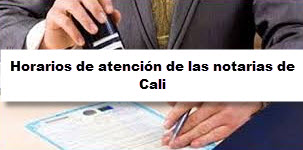 Horarios de notarias en Cali 2014
