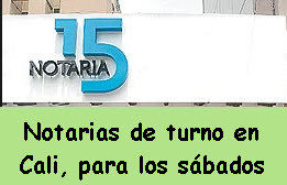 Notarias de turno en Cali 2014
