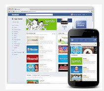 Facebook con tienda de aplicaciones móviles