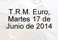 TRM Euro Colombia, Martes de Junio 17 de 2014