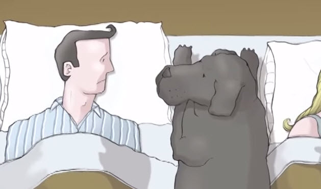Te sientes triste y no sabes que es la depresión? El perro negro te enseña.