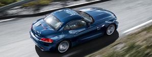 BMW Z4 en marcha azul