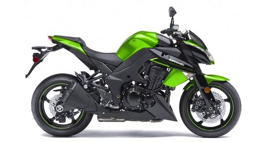 Kawasaki Z1000 perfil derecho verde