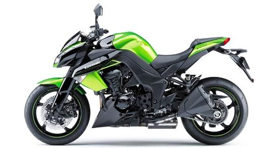 Kawasaki Z1000 perfil izquierdo verde