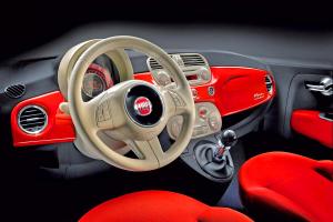 FIAT 500 interior volante
