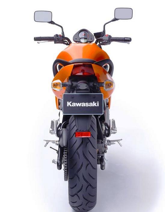 Kawasaki ER6n vista trasera
