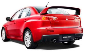 Mitsubishi Lancer Evo X vista trasera