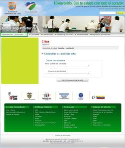 sitio oficial de consulta y cancelacion de citas de la registraduria cali