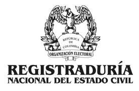 logo de la registraduria nacional 