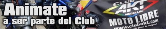 banner de club Akt Motos Medellin