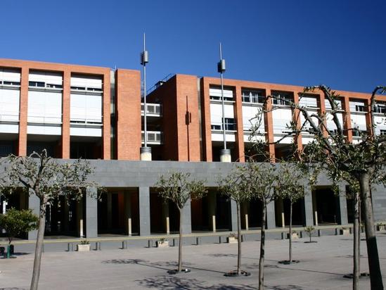 Entrada al Campus Norte de la Universidad Politecnica Cataluna.