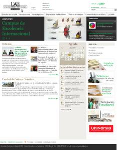 Vista de www.uam.es | Pagina web o Home