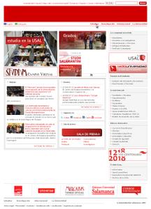 Vista de www.usal.es | Pagina Web o Home