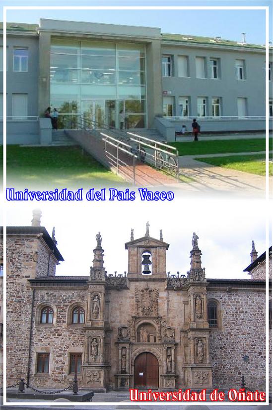 Universidad del Pais Vasco y su antecesora