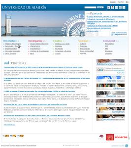 Vista de www.ual.es | Pagina web o Home