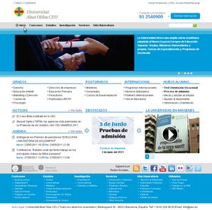 Vista de www.uao.es | Pagina web o Home