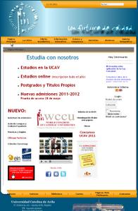 Vista de www.ucavila.es | Pagina web o home