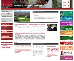 Vista de www.uclm.es | Pagina Web o Home