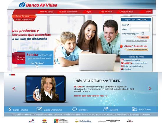 Vista de www.avvillas.com.co | Pagina Web o Home 