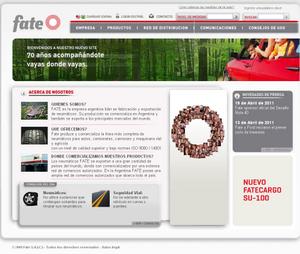 Vista de www.fate.com.ar | Pagina Web o Home