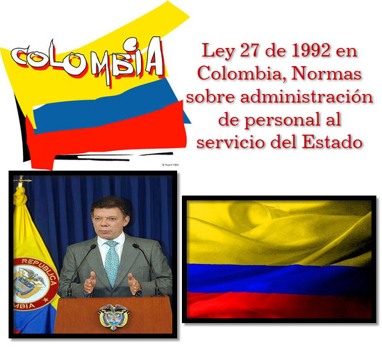 Ley 27 de 1992 en Colombia, Normas sobre administración de personal al servicio del Estado