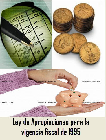 ley 217 de 1995 en colombia,  Apropiaciones para la vigencia fiscal de 1995 