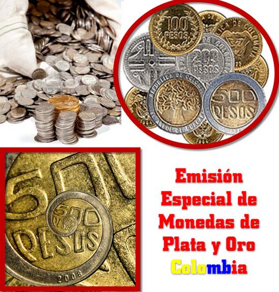 ley 15 de 1991 en Colombia, Emisión especial de monedas de plata y oro