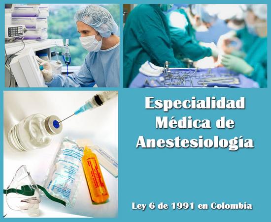Ley 6 de 1991, Profesión de Anestesiología