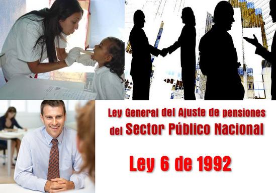 Ley 6 de 1992 en Colombia, Ley General del Ajuste de pensiones del Sector Público Nacional
