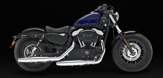 Harley Davidson Forty Eight, azul