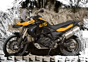 bmw 800 f gs color amarilla