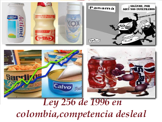 ley 256 de 1995 en colombia,competencia desleal