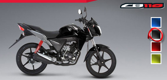 Colores de la Honda CB 110, negro