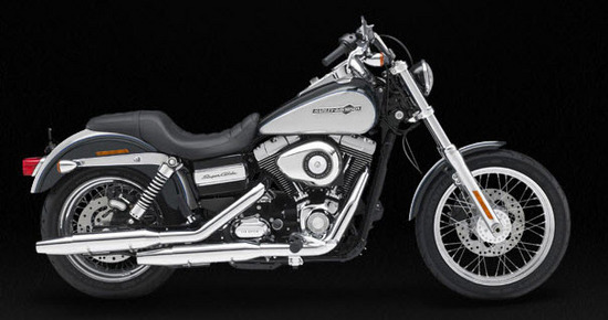 Harley Davidson Super Glide Custom, gris - negro