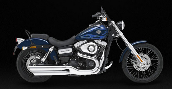Harley Davidson Wide Glide, azul