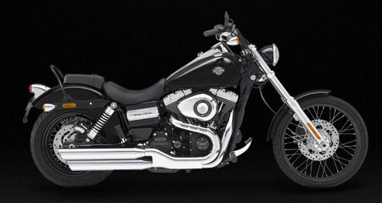Harley Davidson Wide Glide, negro
