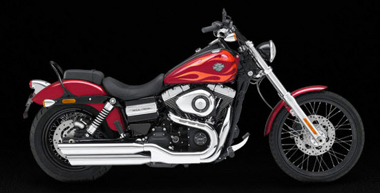 Harley Davidson Wide Glide, rojo