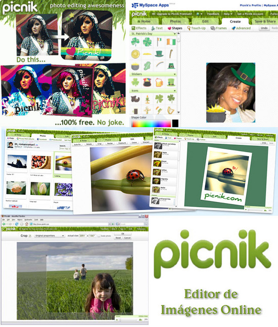 Picnik, editor de imágenes Online