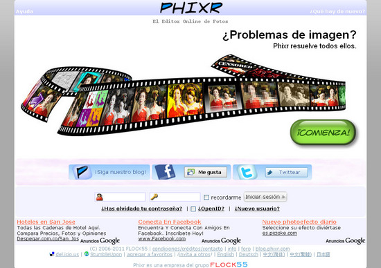 Vista de www.es.phixr.com | Pagina Web o Home