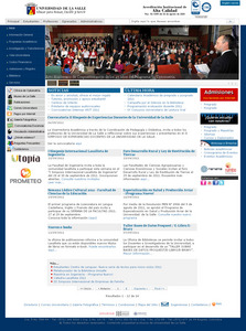 Vista de www.unisalle.lasalle.edu.co | Pagina Web o Home