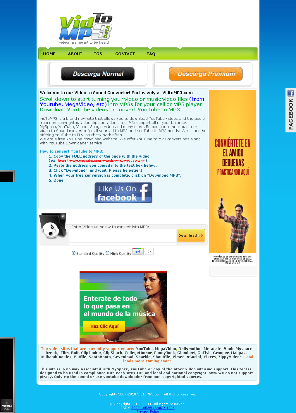 VidtoMP3, descarga musica gratis!