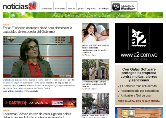 Sitio Web www noticias24 com