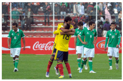 Colombia Debutó a Bolivia