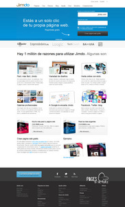 vista de www.es.jimdo.com | Pagina web o Home