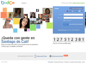 Vista de www.badoo.com | Pagina Web o Home